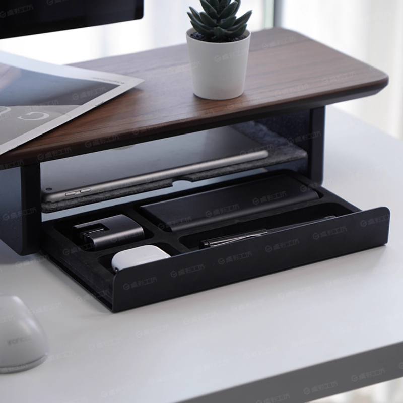 Monitor Riser Stand - Suporte para monitor, gavetas de armazenamento,