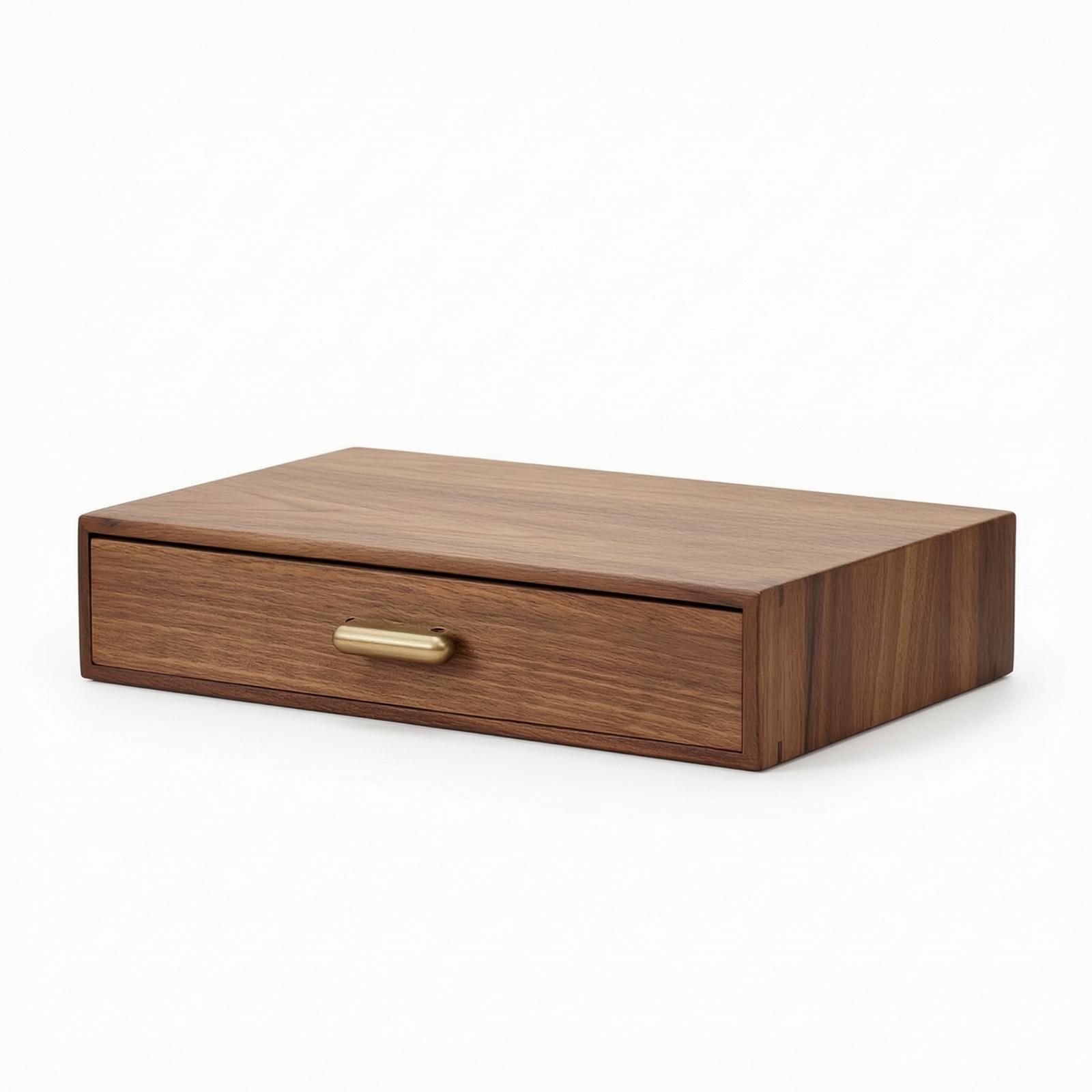 Office Drawer Organizer - Gaveta de Armazenamento de Madeira para