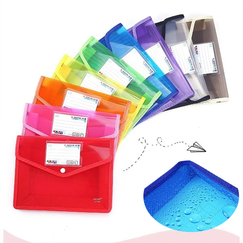 Home Office Student - 1-10PCS Pasta de Arquivos Impermeável A4
