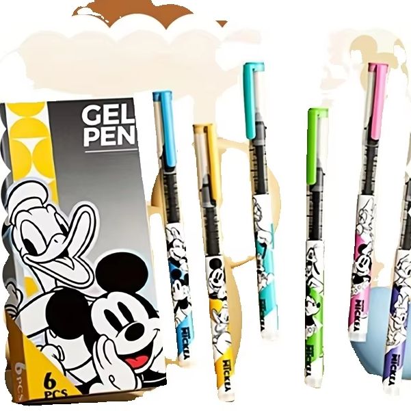 Home Office Student - Conjunto de 6 Canetas Retráteis Disney