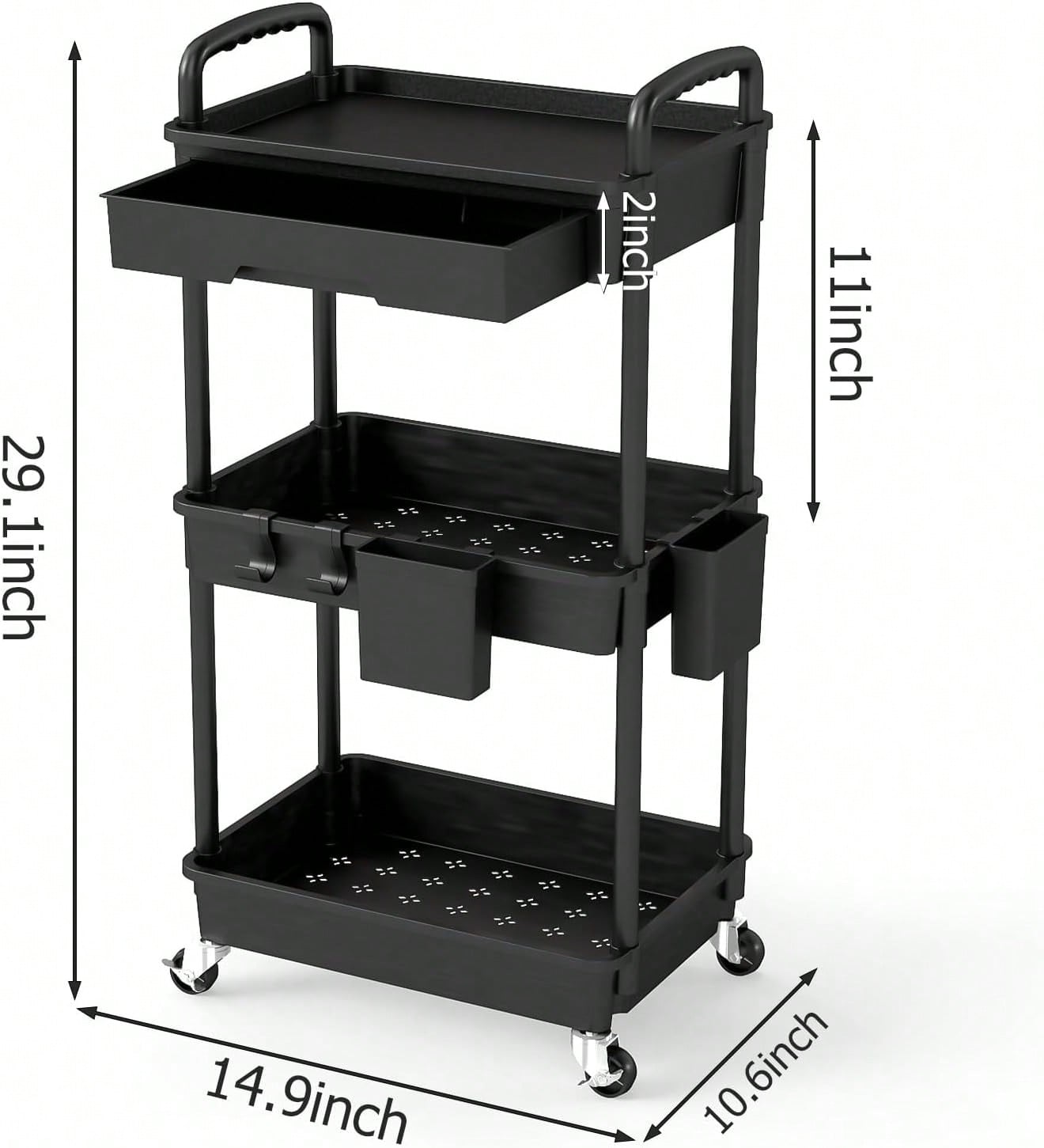 Carrinho de Armazenamento de 3 - Office Drawer Organizer avaliação e preço