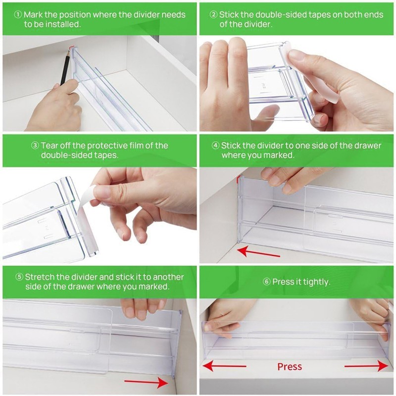 【FITTING】Separadores organizad - Office Drawer Organizer avaliação e preço
