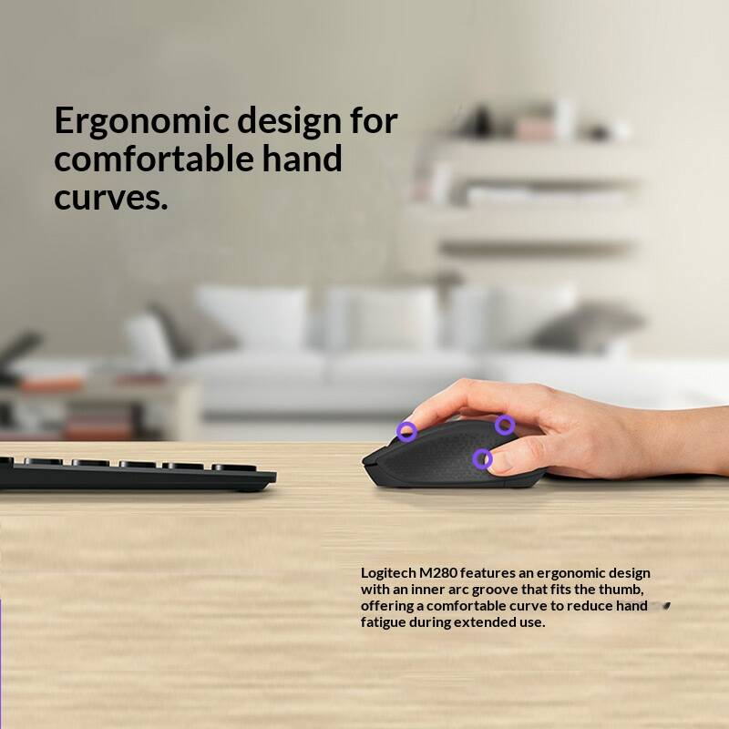 Mouse Sem Fio M280 para Suport - Home Office Student avaliação e preço
