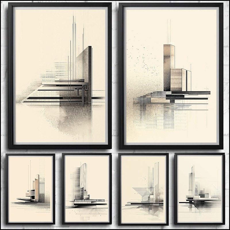 Pôster de Desenho Arquitetônic - Home Office Architecture avaliação e preço