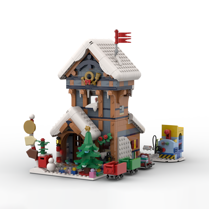 1439 peças MOC Modular Modelo  - Home Office Architecture avaliação e preço
