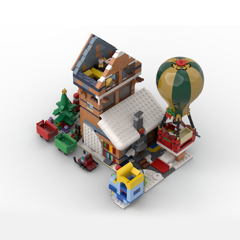 1439 peças MOC Modular Modelo  - Home Office Architecture avaliação e preço