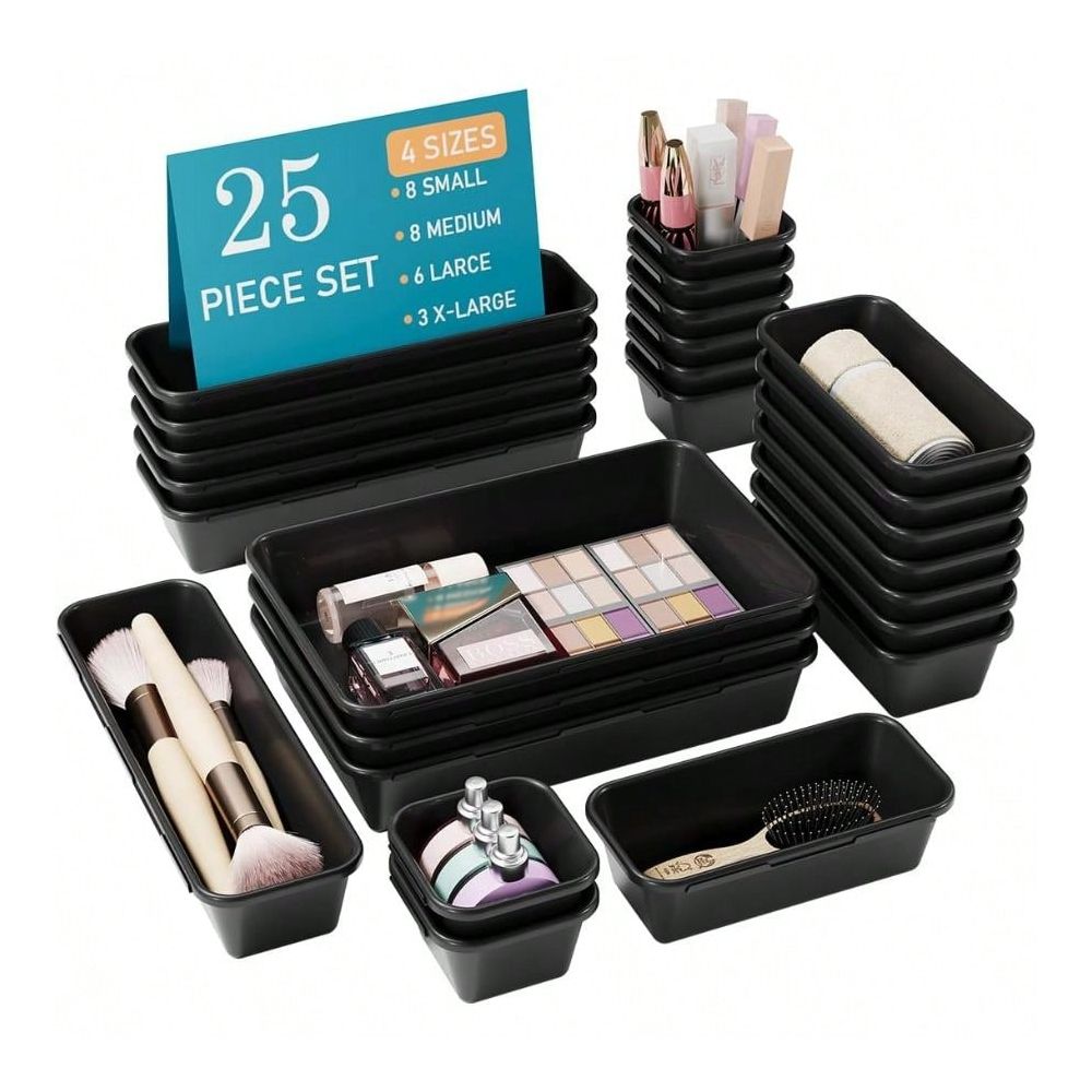 Conjunto de 25 Organizadores d - Office Drawer Organizer avaliação e preço