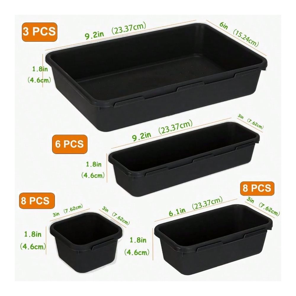 Conjunto de 25 Organizadores d - Office Drawer Organizer avaliação e preço